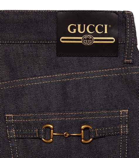 borsa gucci denim|Gucci tapered jeans.